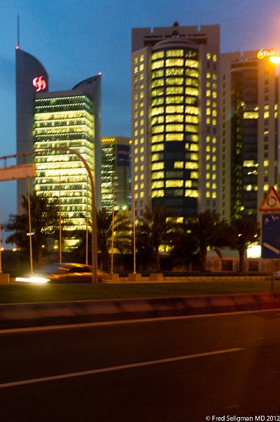20120407_191333 Nikon D3S 2x3.jpg - Doha high rise buildings at sunset